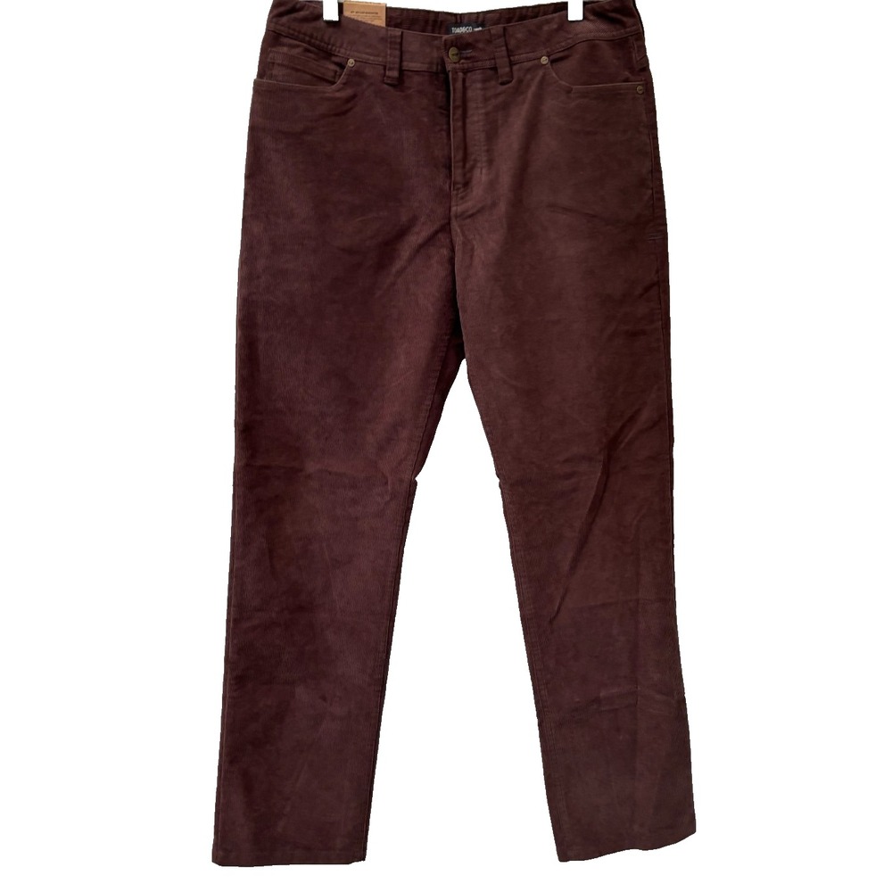 Toad & Co Pant Mens 33x32 Barnwood Brown Jet Cord Lean Cabin gorp Minimalist